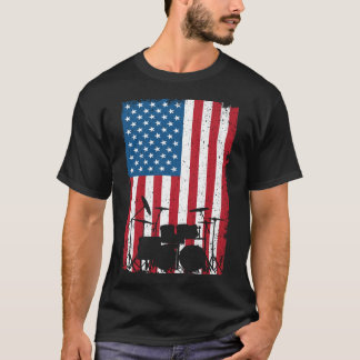 T-shirt Kit tambour American Flag 4 juillet