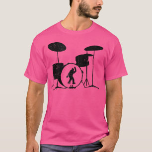 T-shirt Kit tambour Big Foot Peace Sign Bass Drum Music Dr