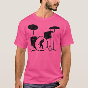 T-shirt Kit tambour Big Foot Peace Sign Bass Drum Music Dr