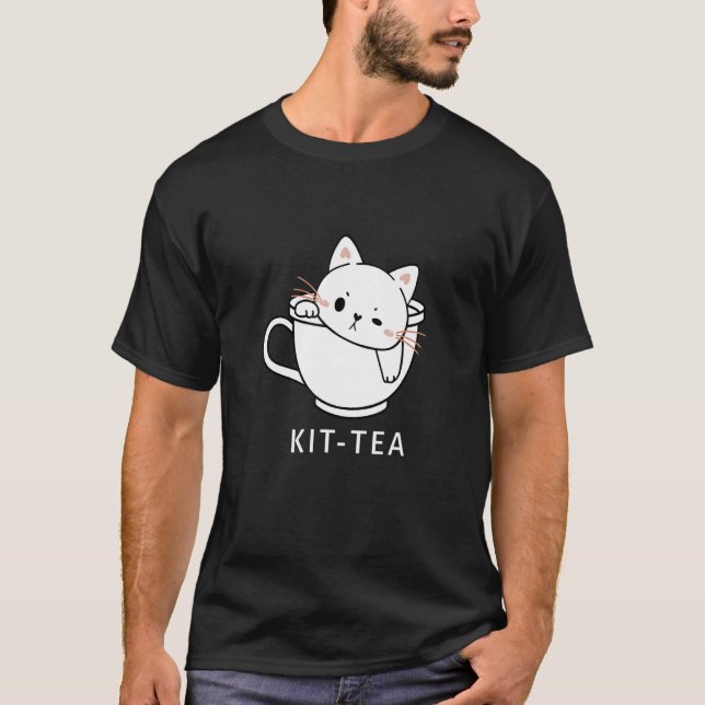 T-shirt Kit Thé Chat Cute Et Thé Chat 2 (Devant)