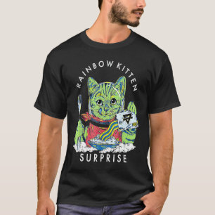 T-shirt Kitchenette Arc-en-Ciel Surprise Mignon Manger Rét
