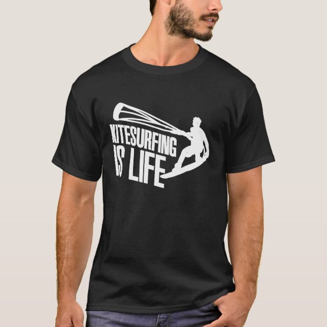 T-shirt Kite Surfer Kitesurf Kitesboard (Devant)