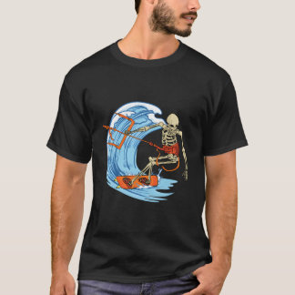 T-shirt Kitesurf Kiteboarding Kitesurfing Kiteboard Skelet