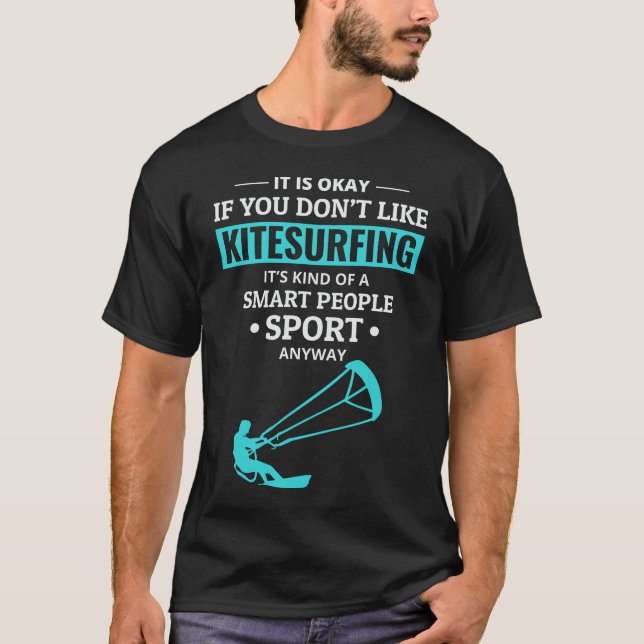 T-shirt Kitesurf Kitesurf Kiteboarding Kiteboarder (Devant)