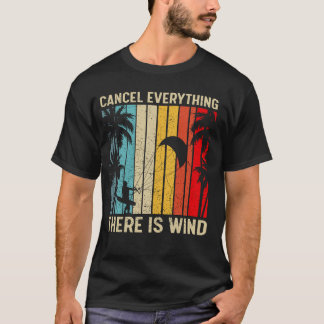 T-shirt Kitesurf Vintage Annuler Tout Il Y A Gagnant