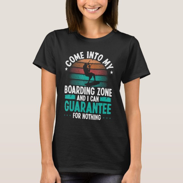 T-shirt Kitesurfer Humor Guarantee for nothing Funny Kiteb (Devant)