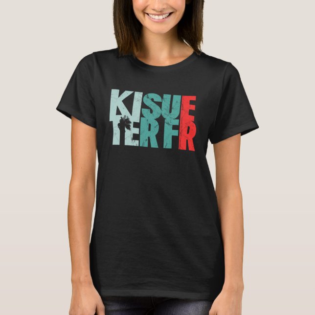 T-shirt Kitesurfer Retro  Kitesurfing & Kiteboarding (Devant)