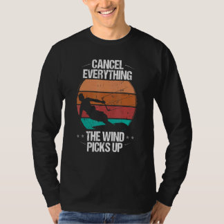 T-shirt Kitesurfing Vintage Wind Forecast Kitebaording Kit