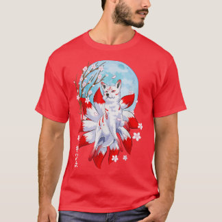 T-shirt Kitsune Fo Japanese Nine Tailed Fo Magical Creatur