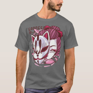 T-shirt Kitsune, les Neuf Japonais Quitter Pour Masque Tra