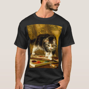 T-shirt Kitten avec peinture et brosses