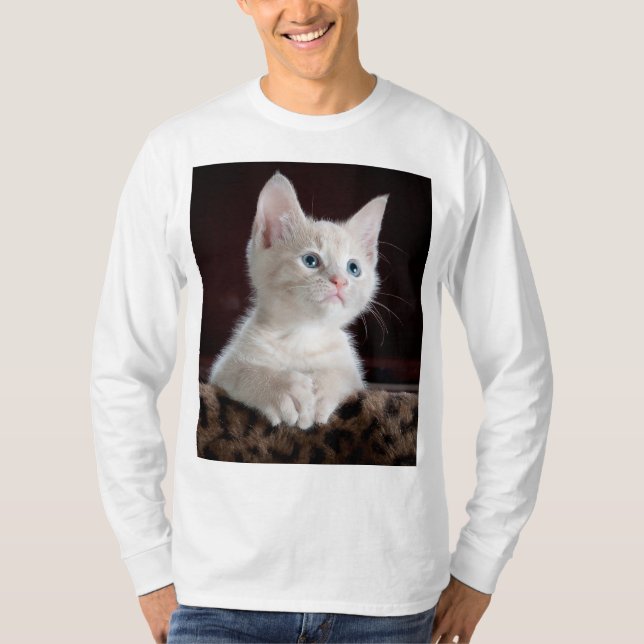 T-shirt Kitten blanc vulnérable (Devant)