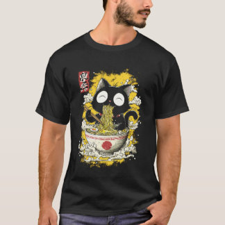 T-shirt Kitten de style d'art japonais Mignon Bébé Chat Ma