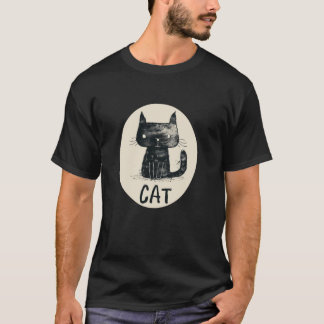 T-shirt Kitty noir pour chats et animaux de compagnie
