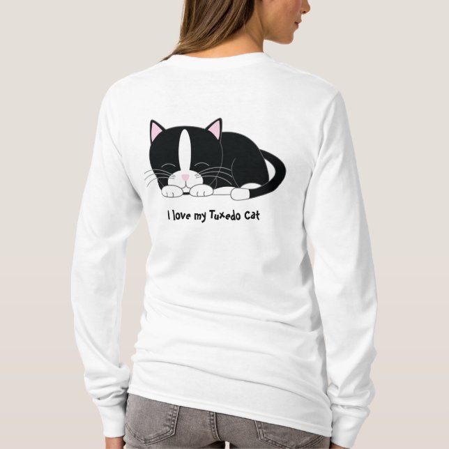 T-shirt Kitty somnolent {smoking} (Dos)