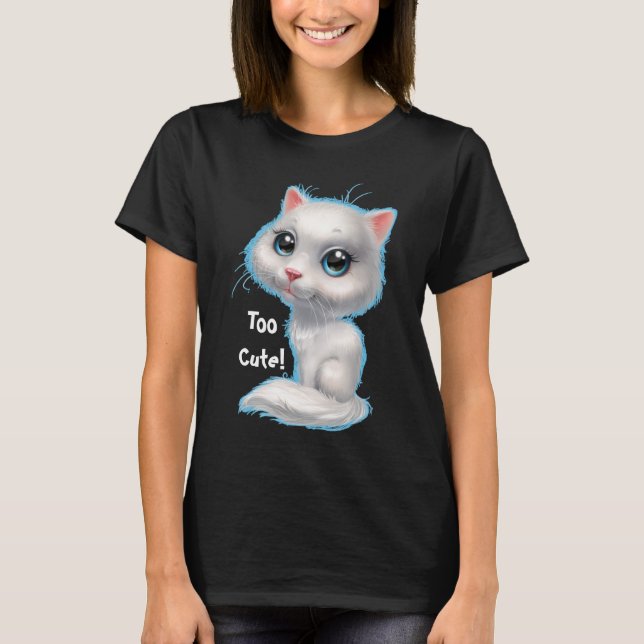T-shirt Kitty trop mignon (Devant)