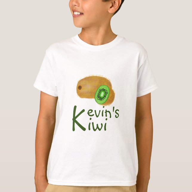 T-shirt Kiwi Design adorable avec 'K' initial (Devant)
