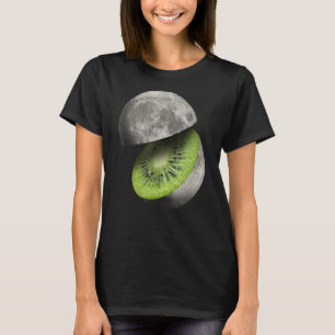 T-shirt Kiwi Fruit Moon Planet Couper Astronomie Space Sci