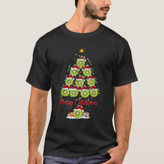 T-shirt Kiwi Fruit Xmas Éclairage Père Noël Kiwi Fruit Chr
