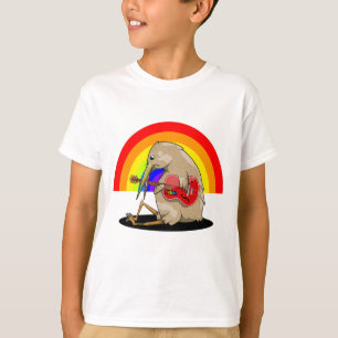 T-shirt kIWI jouant de la guitare acoustique