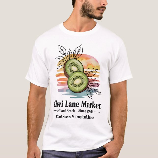 T-shirt Kiwi Lane Market (Devant)