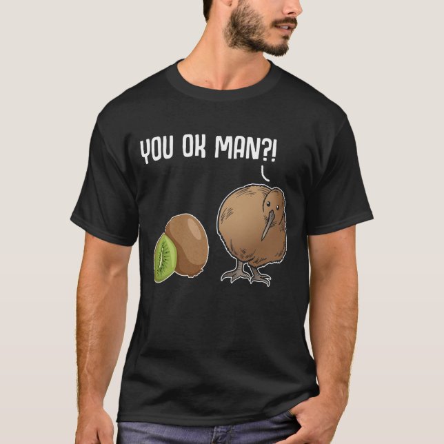 T-shirt Kiwi Plaisanterie Oiseau Fruit Animal Kiwi (Devant)