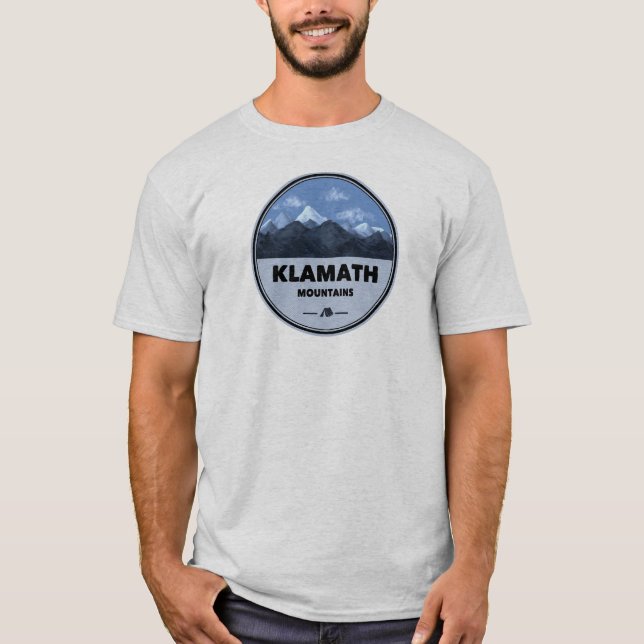 T-shirt Klamath Mountains California Oregon Camping (Devant)
