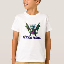 T-Shirt Kleiner Drache Old School Pickleball