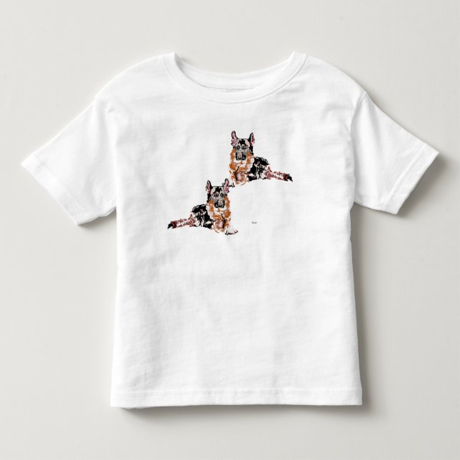T - Shirt: Kleinkind / Deutscher Schäferhund Kleinkind T-shirt (Vorderseite)