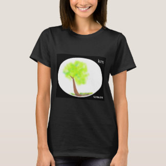 T-shirt km tree painting shirt