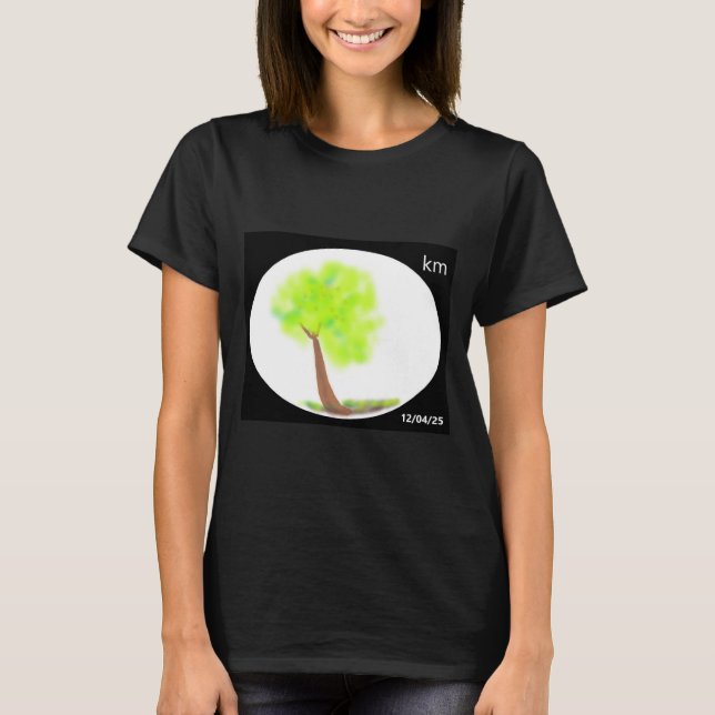 T-shirt km tree painting shirt (Devant)