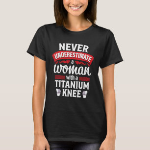 T-shirt Knee Replacement Woman Surgery Recovery