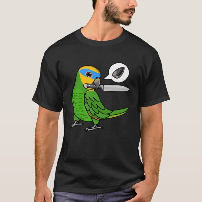 T-shirt Knife Parrot veut semences I Orange ailé Amazon (Devant)