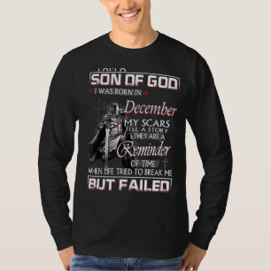 T-shirt Knight Templar Je suis un fils de Dieu Décembre ch