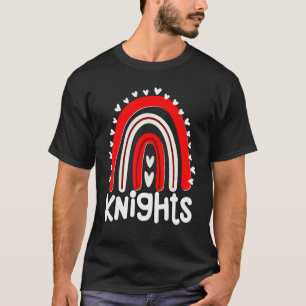 T-shirt Knights School Mascot Hearts Rainbow Knight Sports