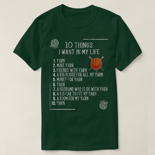 T-shirt Knit de Knitter Kneter Crochet tricot (Design devant)