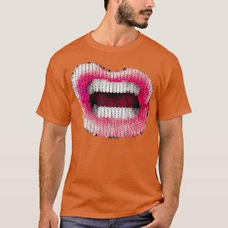 T-shirt Knitted Lips 