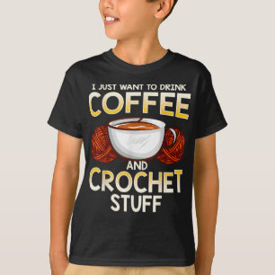T-shirt Knitter Crochet Café Et Amant