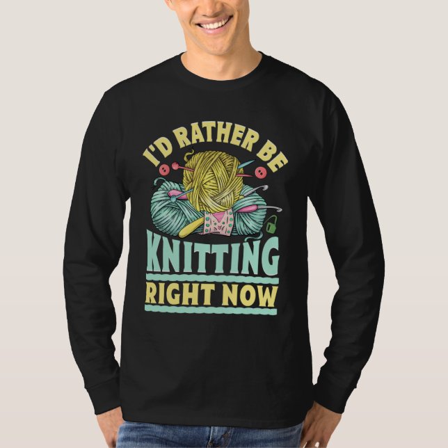 T-shirt Knitting Love Hobby Yarn Crochet Crocheting needle (Devant)