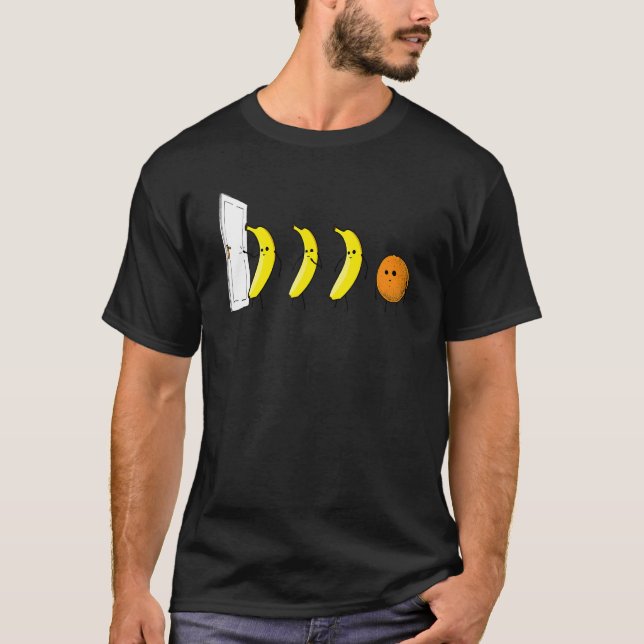 T-shirt Knock 3 Bananes 1 Orange Funny (Devant)