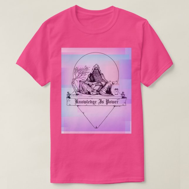 T-shirt Knowledge is Power (Design devant)