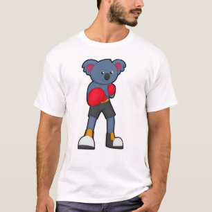 T-shirt Koala à Boxing avec gants de boxe