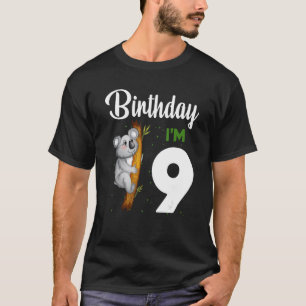 T-shirt Koala Anniversaire 9ème Fille 9 ans Koalas Enfants