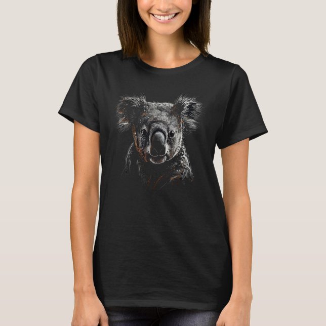 T-shirt Koala Artwork  Animal Koala 2 (Devant)