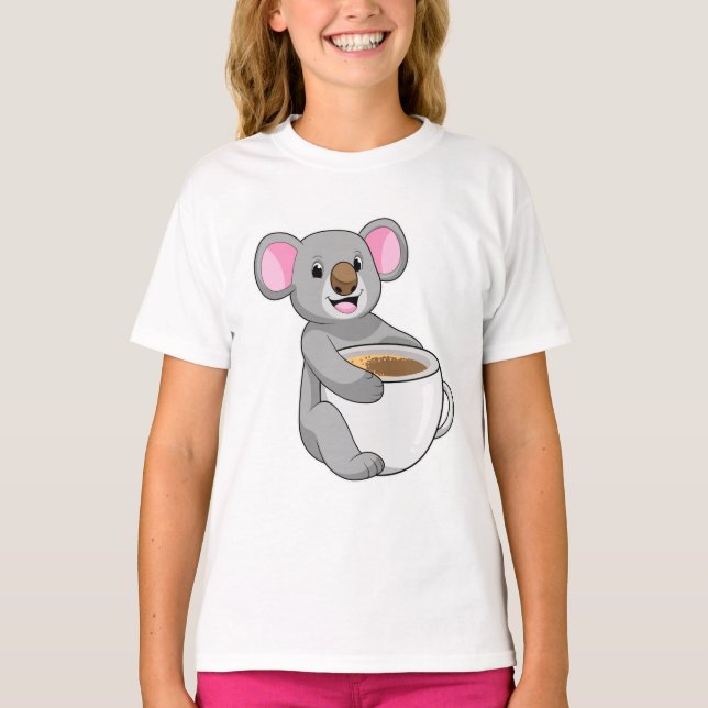 T-shirt Koala avec Coffee Cup (Devant)