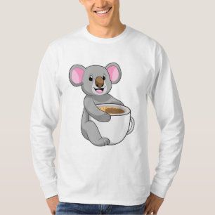 T-shirt Koala avec Coffee Cup