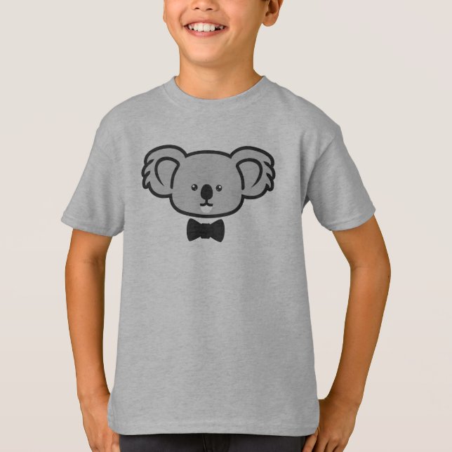 T-shirt Koala avec cravate (Devant)