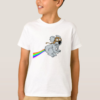 T-shirt Koala avec l'arc-en-ciel