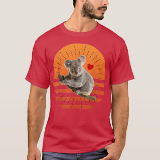 T-shirt Koala Bear Gifts Retro Sunset Animal Lover Koala 1