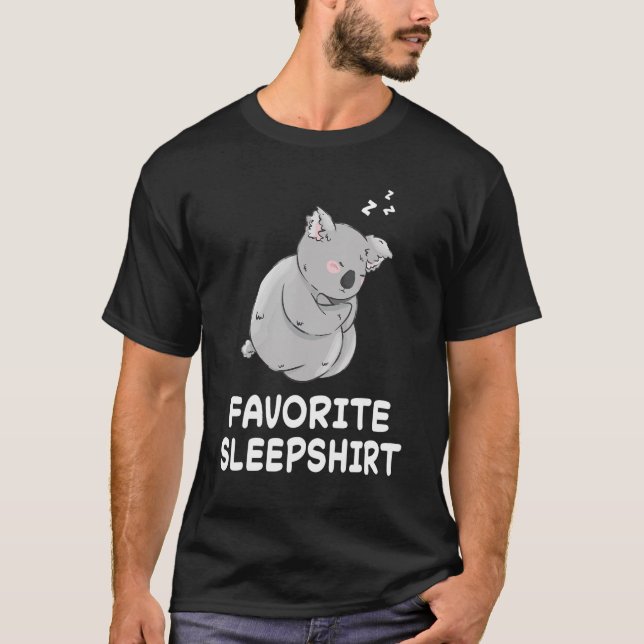 T-shirt Koala bear Koalas Nap Sommeil dormant Pyjama nuit (Devant)
